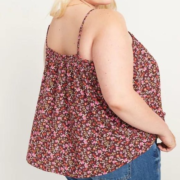 Old Navy Women's Floral A-Line Scoop-Neck Cami-Blouse New - Picture 2 of 5